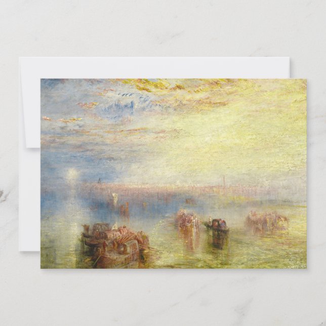 Carte De Remerciements William Turner - Approche de Venise (Devant)