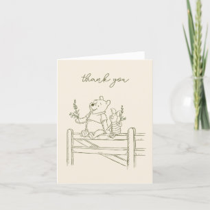 Carte De Remerciements Winnie l'Ooh - One   Premier anniversaire