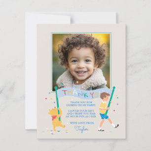 Carte De Remerciements Winnie l'Ourson Joyeux Anniversaire