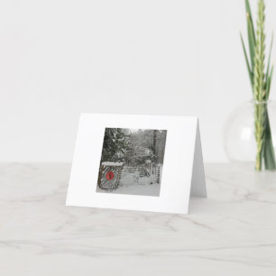 Carte De Remerciements Winter greeting card