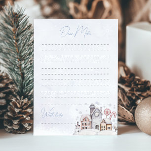 Carte De Remerciements Winter Wonderland Time Capsule Note Message Card