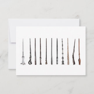 Carte De Remerciements Wizard Wands 