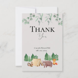Carte De Remerciements Woodland Wild ONE