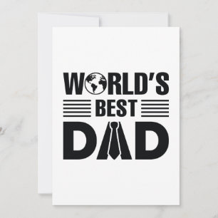Carte De Remerciements World's Best Dad