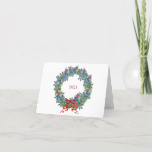 Carte De Remerciements Wreath 2023 Ginger Jar