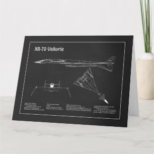 Carte De Remerciements XB-70 Valkyrie - Plan directeur de l'avion PD