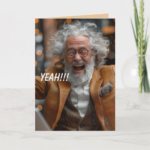 CARTE DE REMERCIEMENTS YEAH BANTHDAY CARD