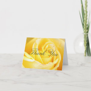 Carte De Remerciements Yellow Rose