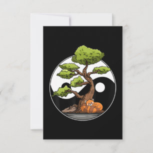 Carte De Remerciements Yin Yang Bonsai Tao Taoism Spirituel Zen Méditerra