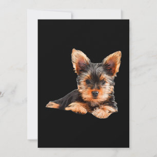 Carte De Remerciements Yorkshire terrier Yorkie Chien chiot