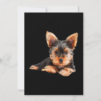 Carte De Remerciements Yorkshire terrier Yorkie Chien chiot