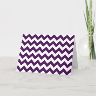 Carte De Remerciements Zigzag violet et blanc
