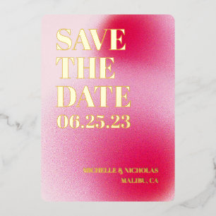 Carte de rendez-vous à date minimale avec dégradé