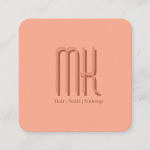 Carte de Rendez-vous à Monogramme du Salon Élégant