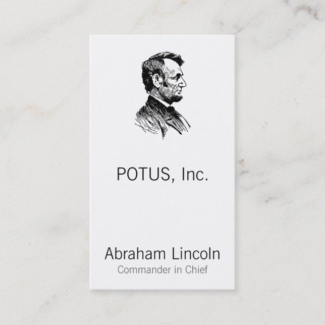 Carte De Rendez-vous Abraham Lincoln (Devant)