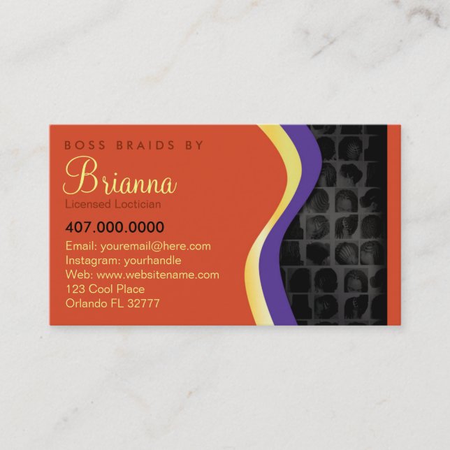 Carte De Rendez-vous Afrique-Amérique Braider Braids (Devant)