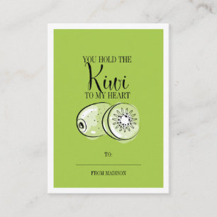 Carte De Rendez-vous Amusante Pun Fruit Kiwi Classroom Valentine Card