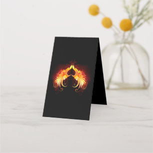 Carte De Rendez-vous Angel Fire Heart with Wings