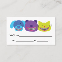 Animaux mignons dans l'orthodontiste de