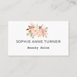 Carte De Rendez-vous Aquarelle moderne Fleurs Roses