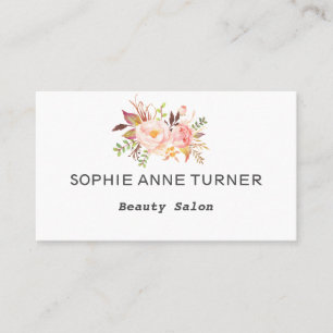 Carte De Rendez-vous Aquarelle moderne Fleurs Roses