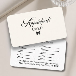 Carte De Rendez-vous Arc Élégant Salon Noir Beige