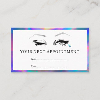 Carte De Rendez-vous Artiste maquillage votre prochain