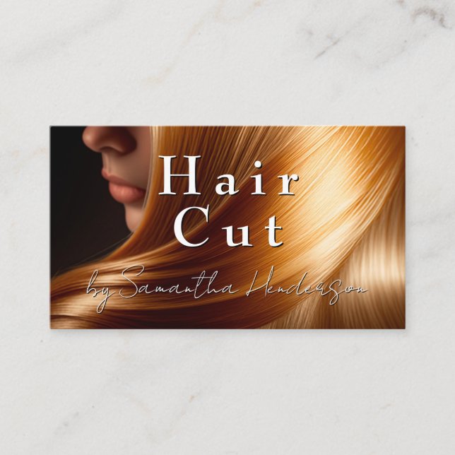 Carte De Rendez-vous Belles femmes cheveux | Salon (Devant)