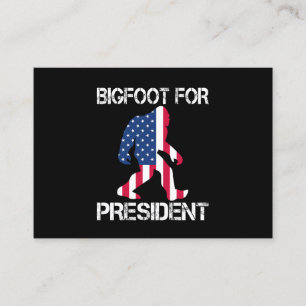 Carte De Rendez-vous Bigfoot pour le président Funny Bigfoot