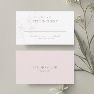 Carte De Rendez-vous Bleu et blanc Boho minimal Floral moderne