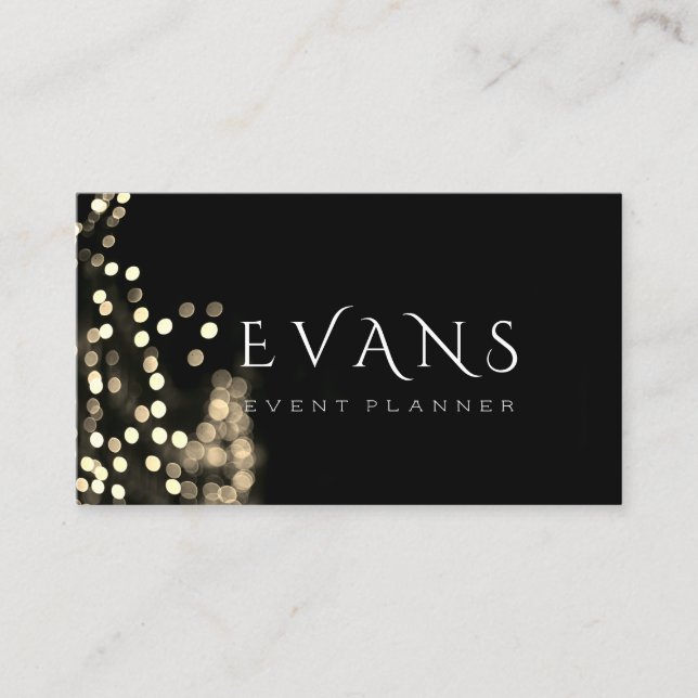 Carte De Rendez-vous Blogueur Wedding planner de l'événement Black Gold (Devant)