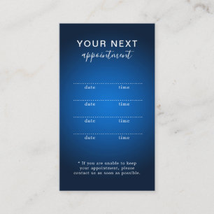 Carte de rendez-vous Blue Abstrait Beauty Salon