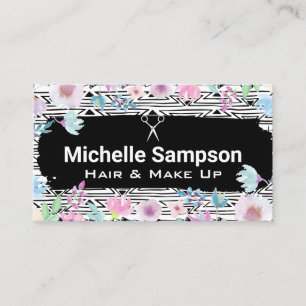 Carte De Rendez-vous Boho Motif et fleurs
