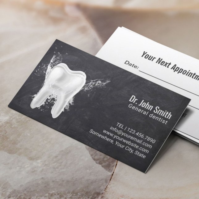 Carte De Rendez-vous Bureau dentaire Tableau de bord Dentiste Nominatio (Créateur téléchargé)