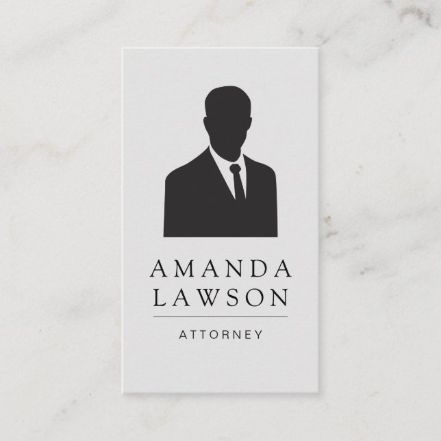 Carte De Rendez-vous Business man Suit et Cravate (Devant)
