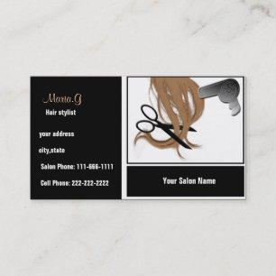 Carte De Rendez-vous Businesscards de salon de coiffure