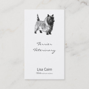 Carte De Rendez-vous Calendrier réaliste de Terrier Cairn Canin