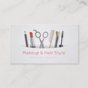 Carte De Rendez-vous Chic Hair styliste Maquillage Outils & Brosses Bla
