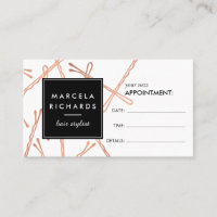 Chic Rose Gold Bobby Pins Coiffeur Salon Rendez-vo