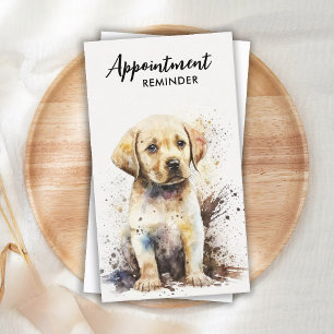 Carte De Rendez-vous Chien Groomer Labrador Chiot Animaux de compagnie