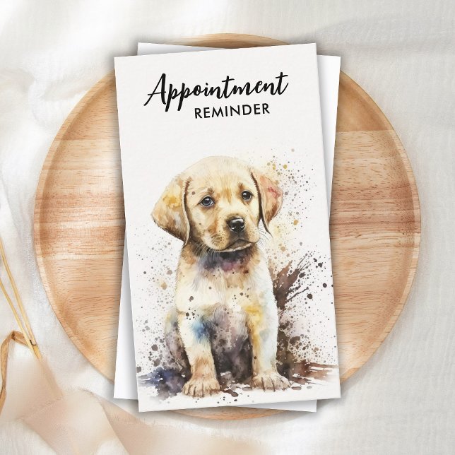 Carte De Rendez-vous Chien Groomer Labrador Chiot Animaux de compagnie (Créateur téléchargé)