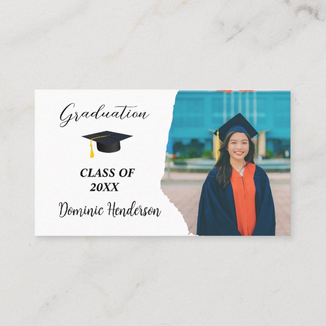 Carte De Rendez-vous class of business cards graduate (Dos)