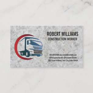 Carte De Rendez-vous Construction   Icône du logo du camion