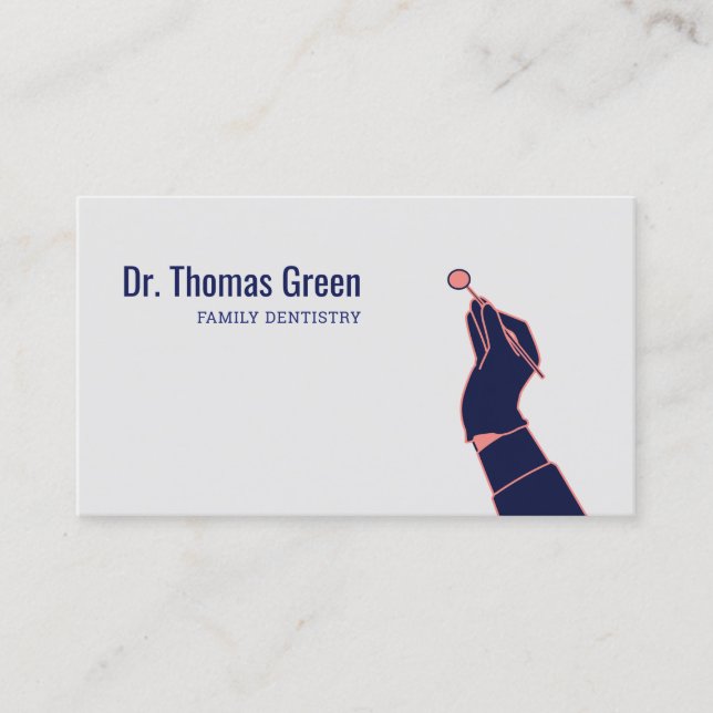 Carte De Rendez-vous Cool Moderne Dentiste Bureau Nomination Rappel (Devant)