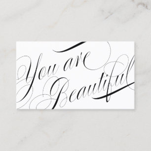 Carte De Rendez-vous Cosmetologue Beauté Styliste Élégante Nomination