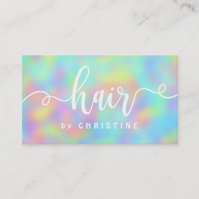 Carte De Rendez-vous couleurs pastel blanc (Devant)