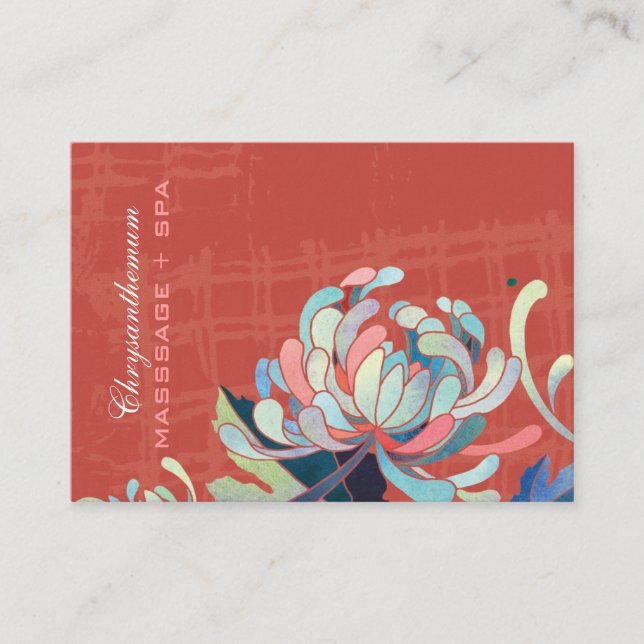 Carte de rendez-vous d'affaires rouge maman style  (Devant)