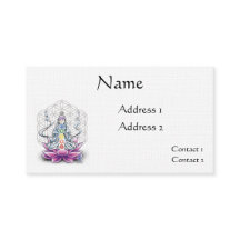 Carte de rendez-vous de la déesse chakra Flower li
