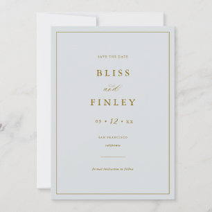 Carte de rendez-vous de mariage minimaliste BLISS