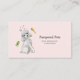 Carte de rendez-vous de toilettage de chien